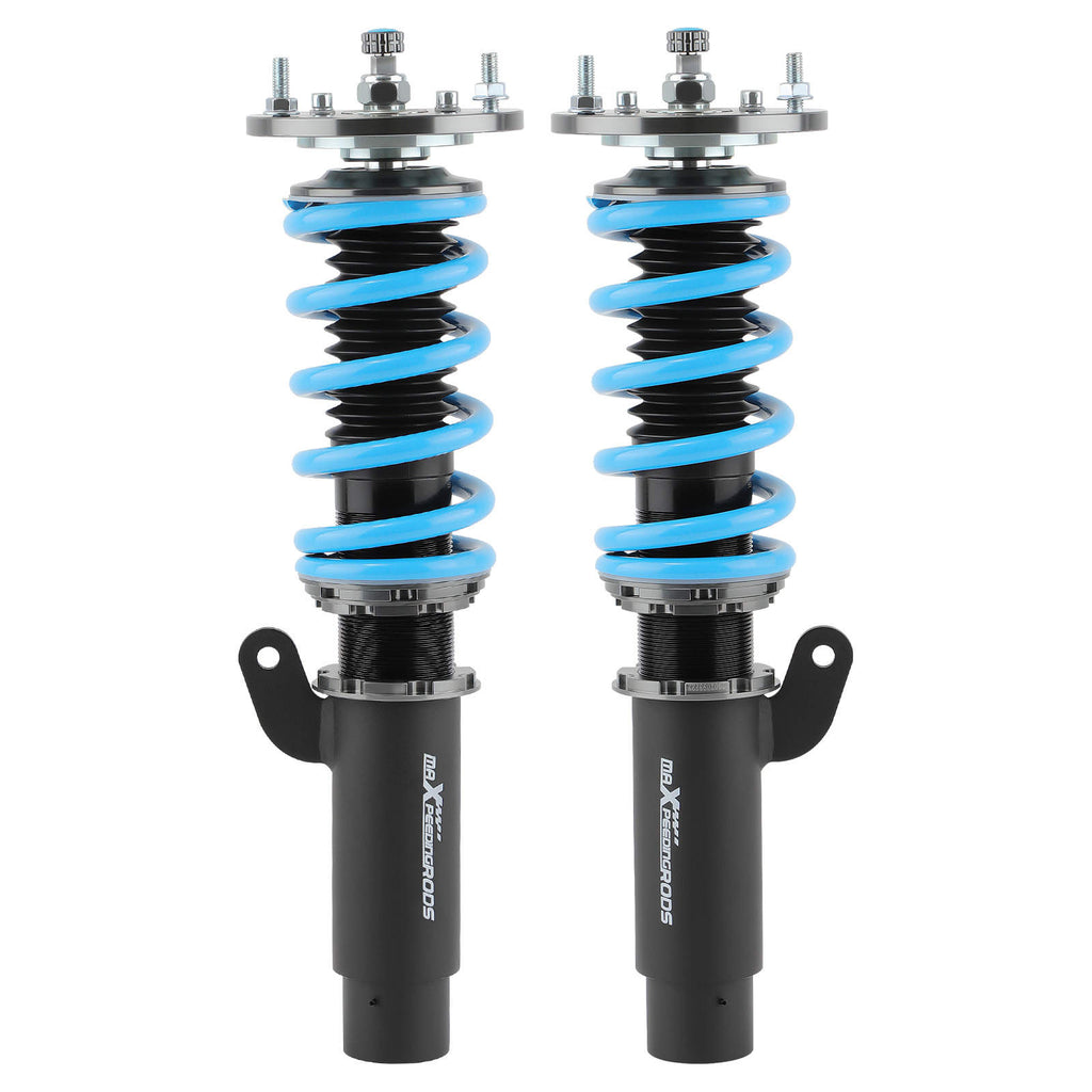 Compatible for BMW E46 3-Series Models 98-07 Suspension Struts MaXpeedingRods Updated Racing Adjustable Coilover Kit Lowering Kit