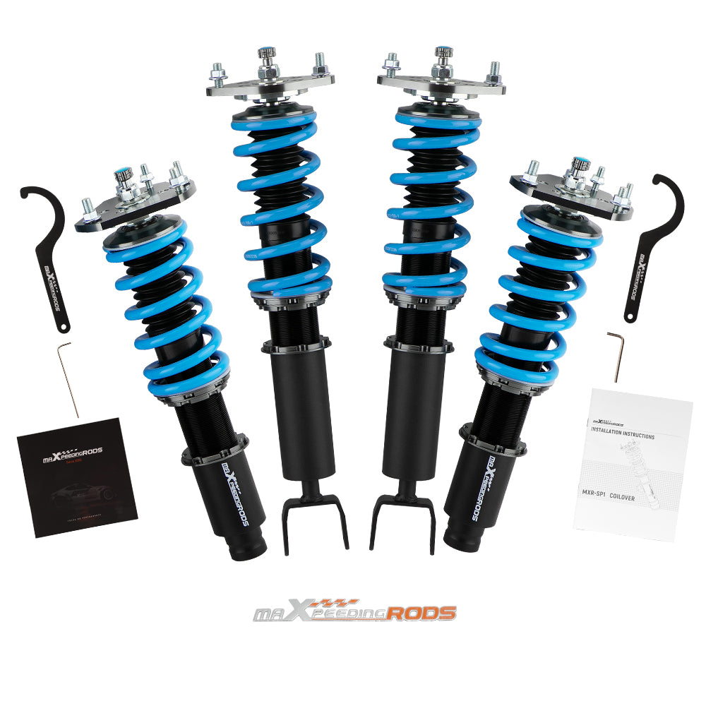 Racing Adjust Damper Shock Coilover Suspension compatible for Honda Prelude BB1/BB2 1992-96 Lowering Kit