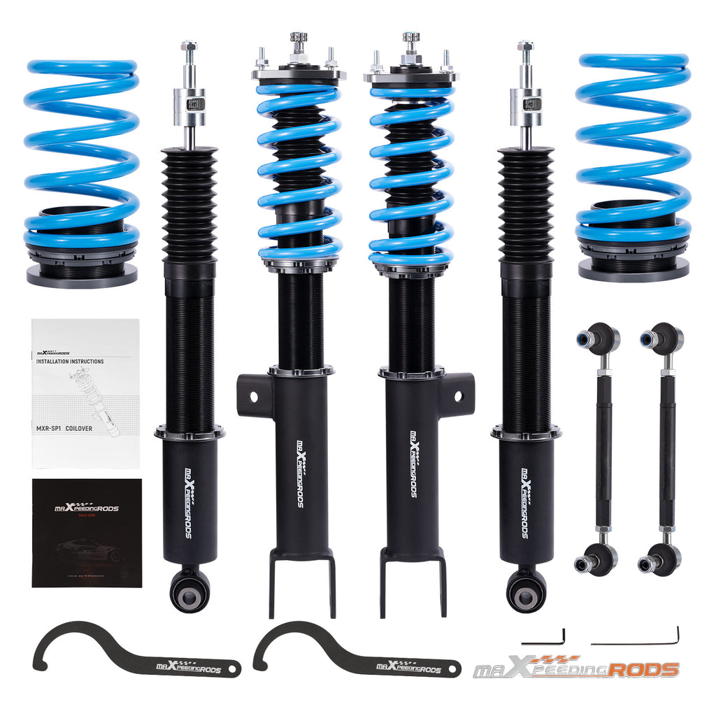 maXpeedingrods Nieuwe Version Schroefsets geschikt voor Tesla model 3 20172024RWD Shock Absorbers Lowering Kit