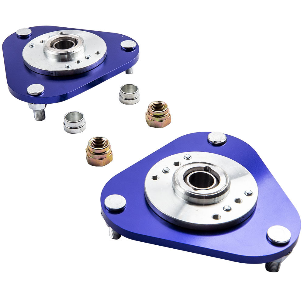 2 Pcs Voor Schroefset Camber Plates Top Hat geschikt voor Toyota Celica 2001-2006 Blue