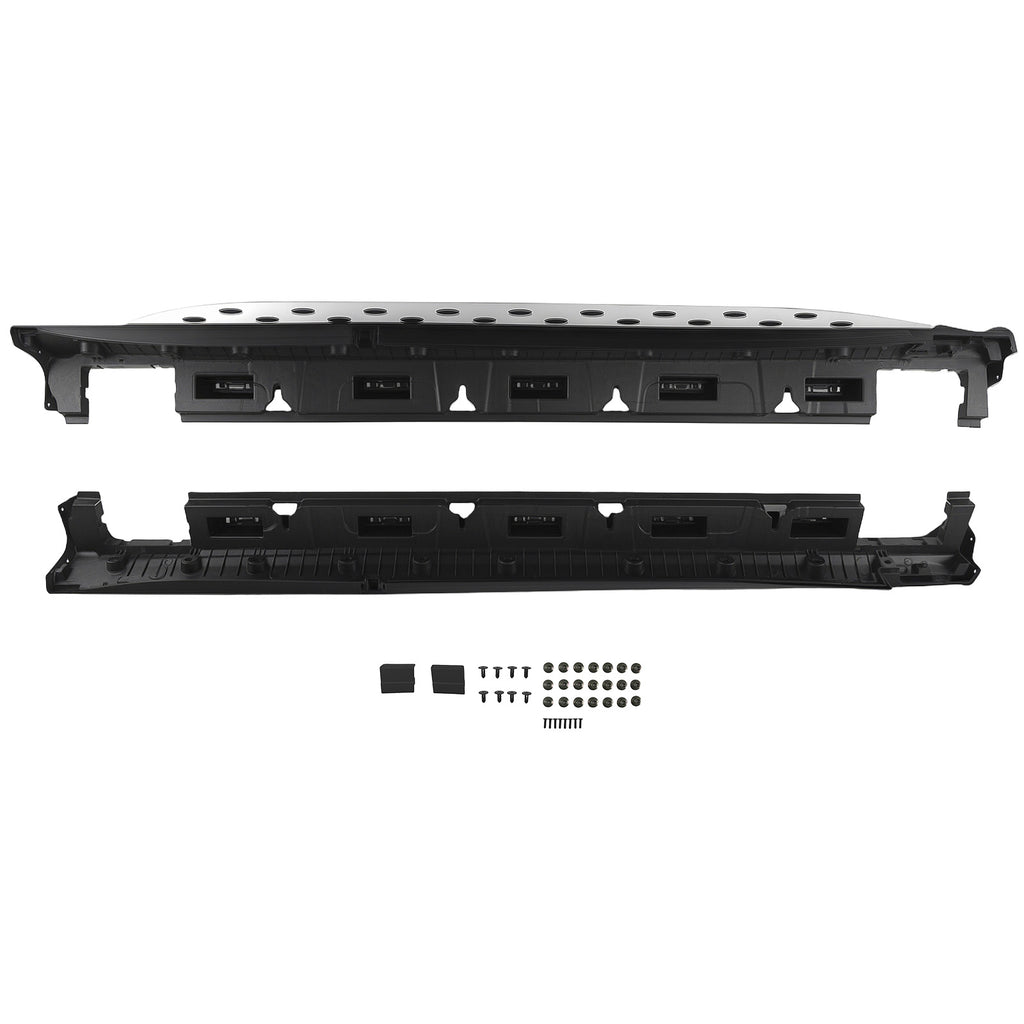Aluminium Running Boards geschikt voor Mercedes ML350 W166 12-15 GLE 16-18 Non-Slip Black