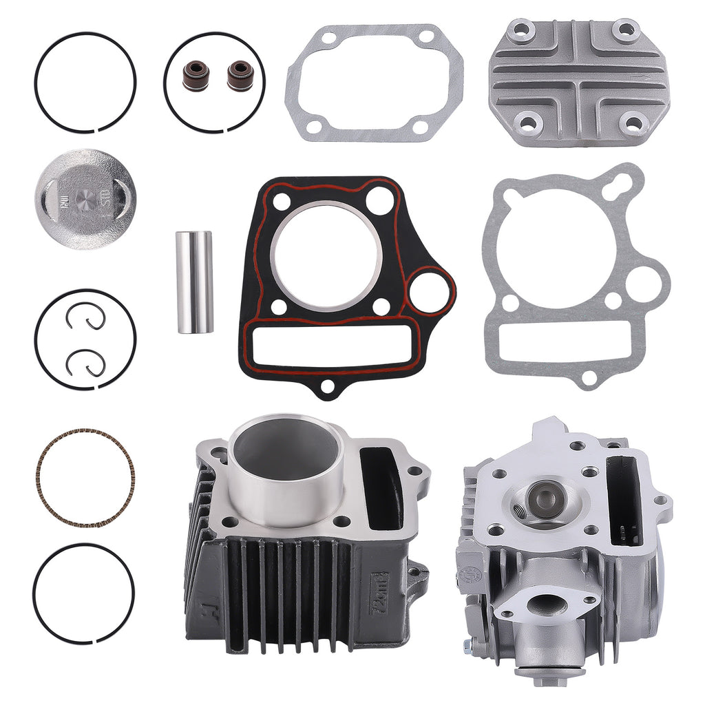 Cylinder Head Piston Gasket Top End Kit compatible for Honda S65 TRX70 ATC70 CRF70F XR70R