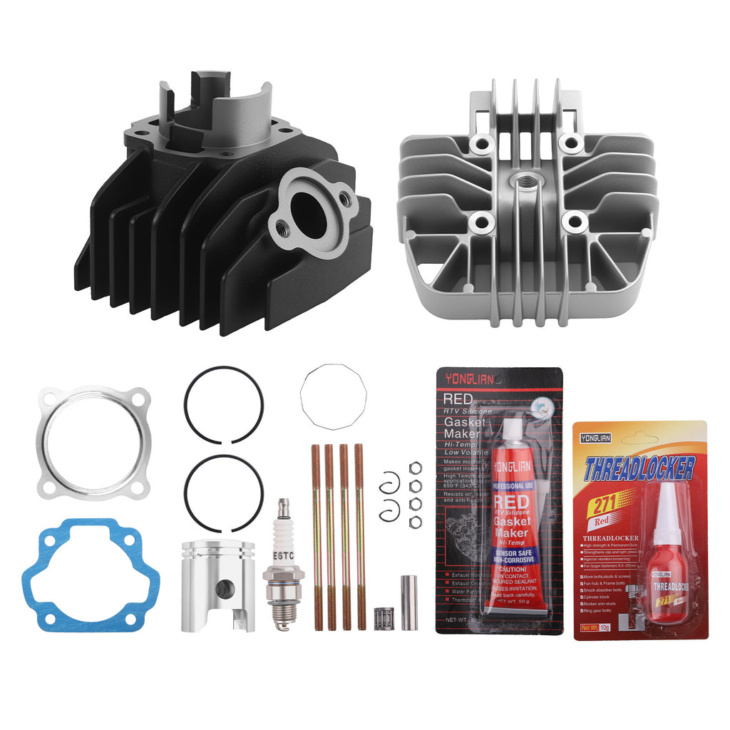 Cylinder Barrel Kit geschikt voor Yamaha PW80 Includes Piston, Head, Studs en gaskets