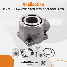 Laad de afbeelding in de galerijviewer, Cylinder Piston Gasket Top End Kit compatible for Yamaha YZ85 2002-2018 YZ80 1993 - 2001