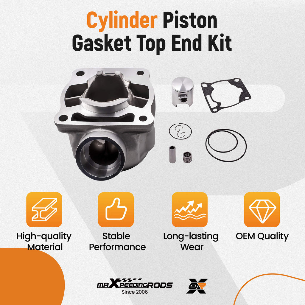 Cylinder Piston Gasket Top End Kit compatible for Yamaha YZ85 2002-2018 YZ80 1993 - 2001
