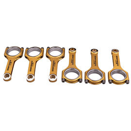 Forged H-Beam Drijfstangen + ARP2000 Bolts geschikt voor BMW N54B30 3.0 E90 E91 E92