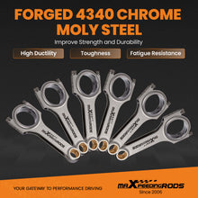 Load image into Gallery viewer, H Beam Connecting Rod compatible for Nissan Patrol Datsun 280ZX Turbo L28 Conrods 130.2mm
