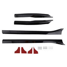 Laad de afbeelding in de galerijviewer, ABS Side Skirt Extension Body Panel Kit geschikt voor Tesla Model 3 2017-2023 Black 2PC