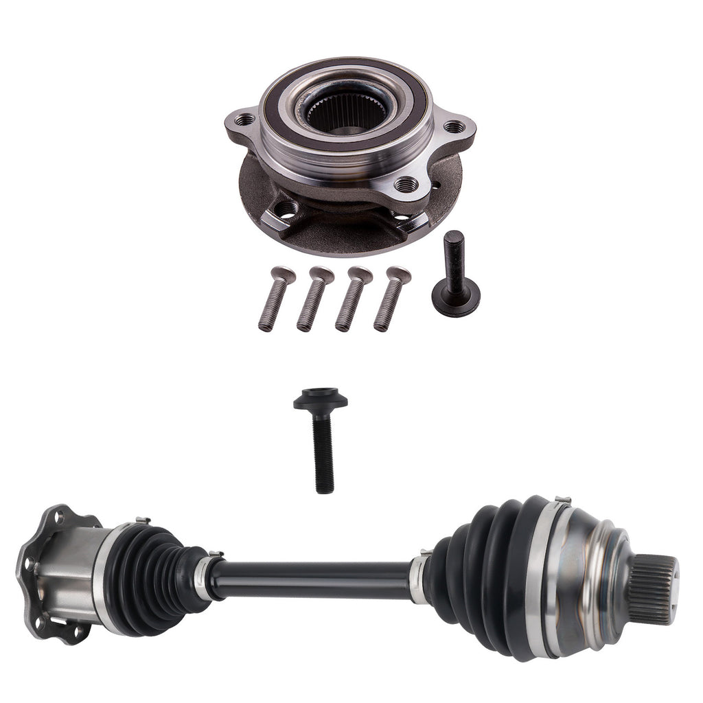 Drive Shaft+Voor Wheel Bearing Kit NEAR/SIDE OR OFF/SIDE geschikt voor Audi A7 A8 Q5