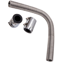 Laad de afbeelding in de galerijviewer, 24 inch Flexible Upper or Lower Engine Cooling Water Hose Kit l w/ Chrome Caps