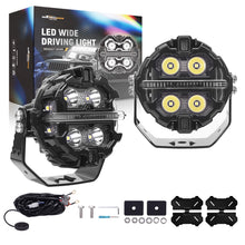 Laad de afbeelding in de galerijviewer, LED Pod Light 270° Beam 19200LM Spot Side Shooter voor 4WD UTV Marine Boat 12V