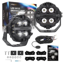 Laad de afbeelding in de galerijviewer, 3.5 Inch LED Driving Lamp Offroad Light Side Shooter Amber DRLRGB Spotlight
