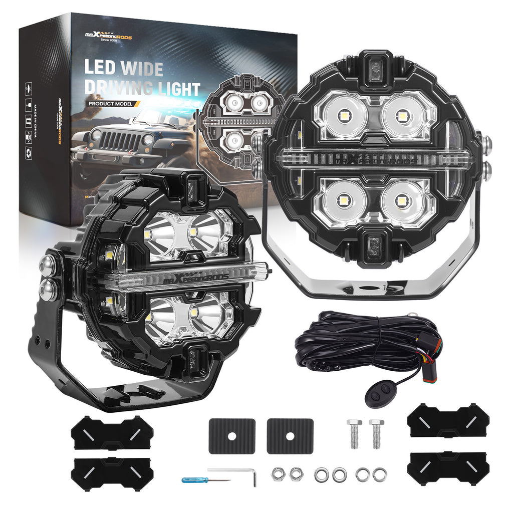 LED Driving Light Pods voor 4WD Truck 3.5inch 19200LM Spot Beam DRL geschikt voor White Amber