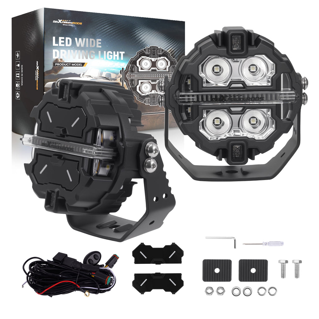 LED High Beam 3.5" 19200LM Dual Side Light voor Off Road ATV Crosshair Serie