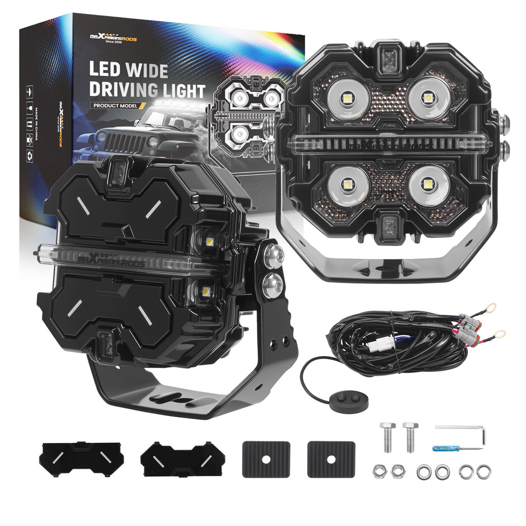 3.5 160W LED Driving Light Pods voor SUV 4X4 ATV Spot Beam RGB DRL IP68 geschikt voor White