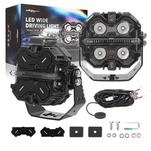 Laad de afbeelding in de galerijviewer, 3.5 160W LED Driving Light Pods voor SUV 4X4 ATV Spot Beam RGB DRL IP68 geschikt voor White