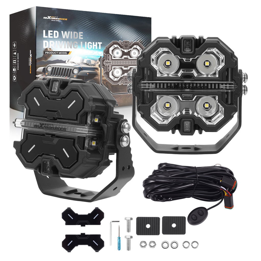 3.5 160W LED Pod Light Spot Beam DRL voor Truck geschikt voor White Amber Side Shooter IP68