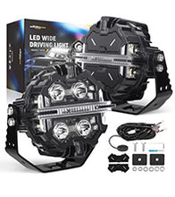 Laad de afbeelding in de galerijviewer, 5 212W LED Driving Light Spot Beam RGB DRL voor SUV 4X4 ATV Off Road Round IP68