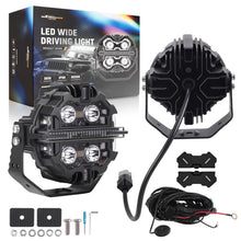 Laad de afbeelding in de galerijviewer, 5inch 212W LED Driving Lights Spot Beam RGB DRL Round Pod Lamp geschikt voor White 6000K IP68