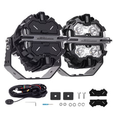 Load image into Gallery viewer, 5 LED Auxiliary Lights 21360LM Spot+Side Light 270° Aluminium White/Amber