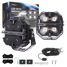 Laad de afbeelding in de galerijviewer, 5inch 212W LED Driving Light Pods RGB DRL Spot Beam voor SUV ATV UTV 4X4 Offroad