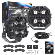 Laad de afbeelding in de galerijviewer, 5inch 212W LED Driving Light Pods Spot Beam RGB DRL voor ATV UTV 4X4 geschikt voor White 6000K