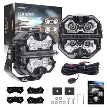 Laad de afbeelding in de galerijviewer, 5 178W LED Driving Lights Spot Beam DRL voor SUV 4X4 Truck geschikt voor White Amber 270° IP68