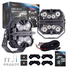 Laad de afbeelding in de galerijviewer, Faros LED Auxiliares 7 332W For Todo Terreno SUV 4X4 Universal 12V RGB DRL