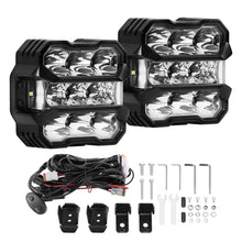 Laad de afbeelding in de galerijviewer, 4.5 80W LED Spot Flood Combo Driving Lights Amber DRL 8000LM Off-Road IP67