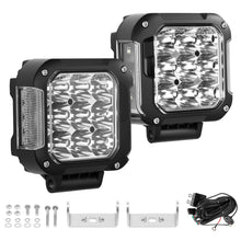 Laad de afbeelding in de galerijviewer, 4 Inch 90W LED Driving Lights Spot Beam IP67 Amber DRL voor Universal Vehicle