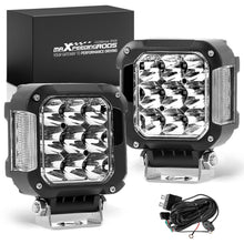 Laad de afbeelding in de galerijviewer, 2X 4 Inch LED Work Cube Light Bar Pods fog Lamps for Pickup SUV UTV 4WD offroad