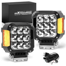 Laad de afbeelding in de galerijviewer, 2X 4 Inch LED Work Cube Light Bar Pods fog Lamps for Pickup SUV UTV 4WD offroad