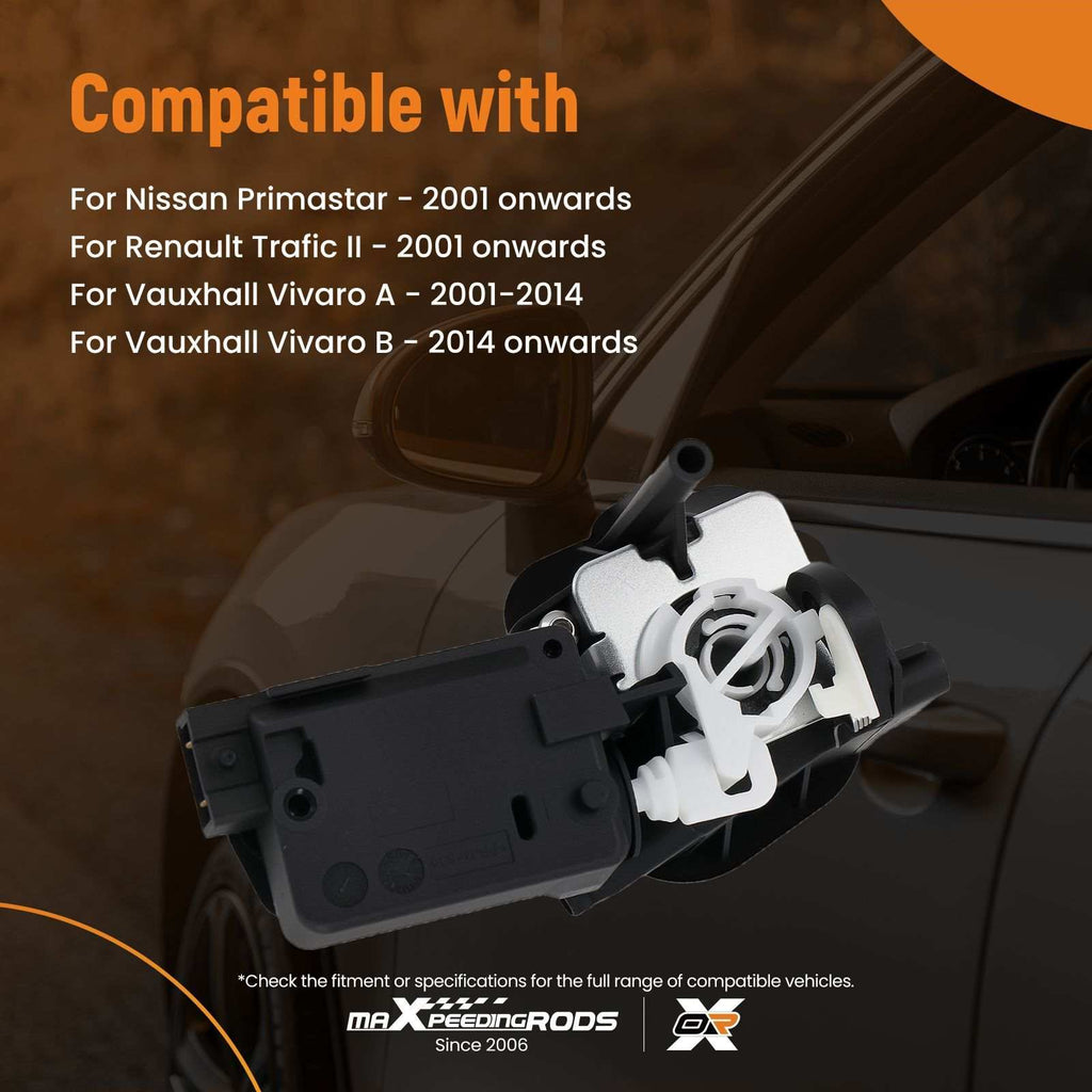 Rear Door Lock Actuator for Primastar/Vivaro 2001-2014 8200102185 Black