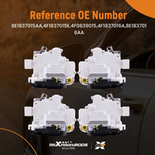 Laad de afbeelding in de galerijviewer, Door lock drive set compatible for Audi A3 8P1 R8 42 8E1837016AA set of 4 4F1837015E