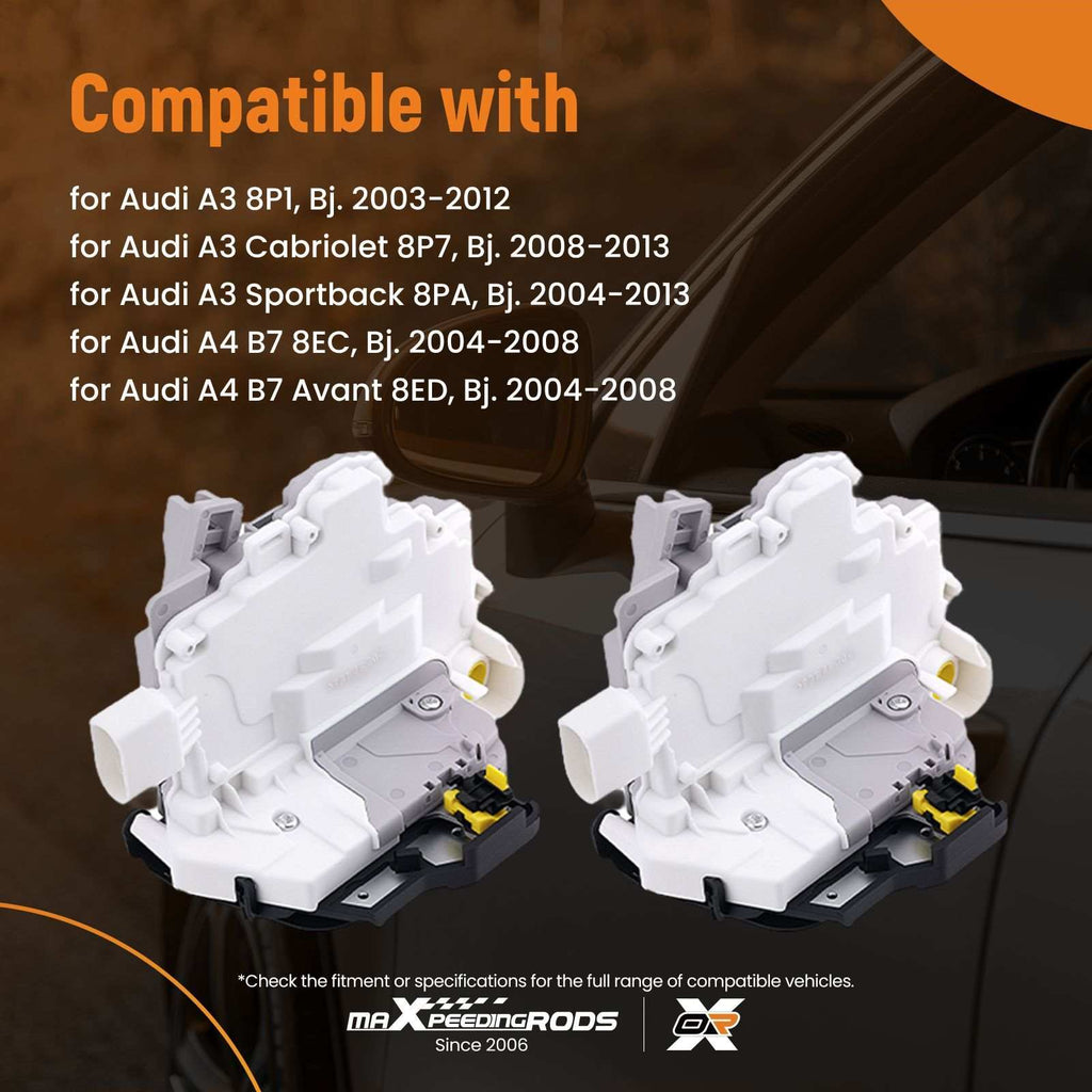 Door lock drive set compatible for Audi A3 8P1 R8 42 8E1837016AA set of 4 4F1837015E