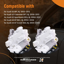 Laad de afbeelding in de galerijviewer, Door lock drive set compatible for Audi A3 8P1 R8 42 8E1837016AA set of 4 4F1837015E