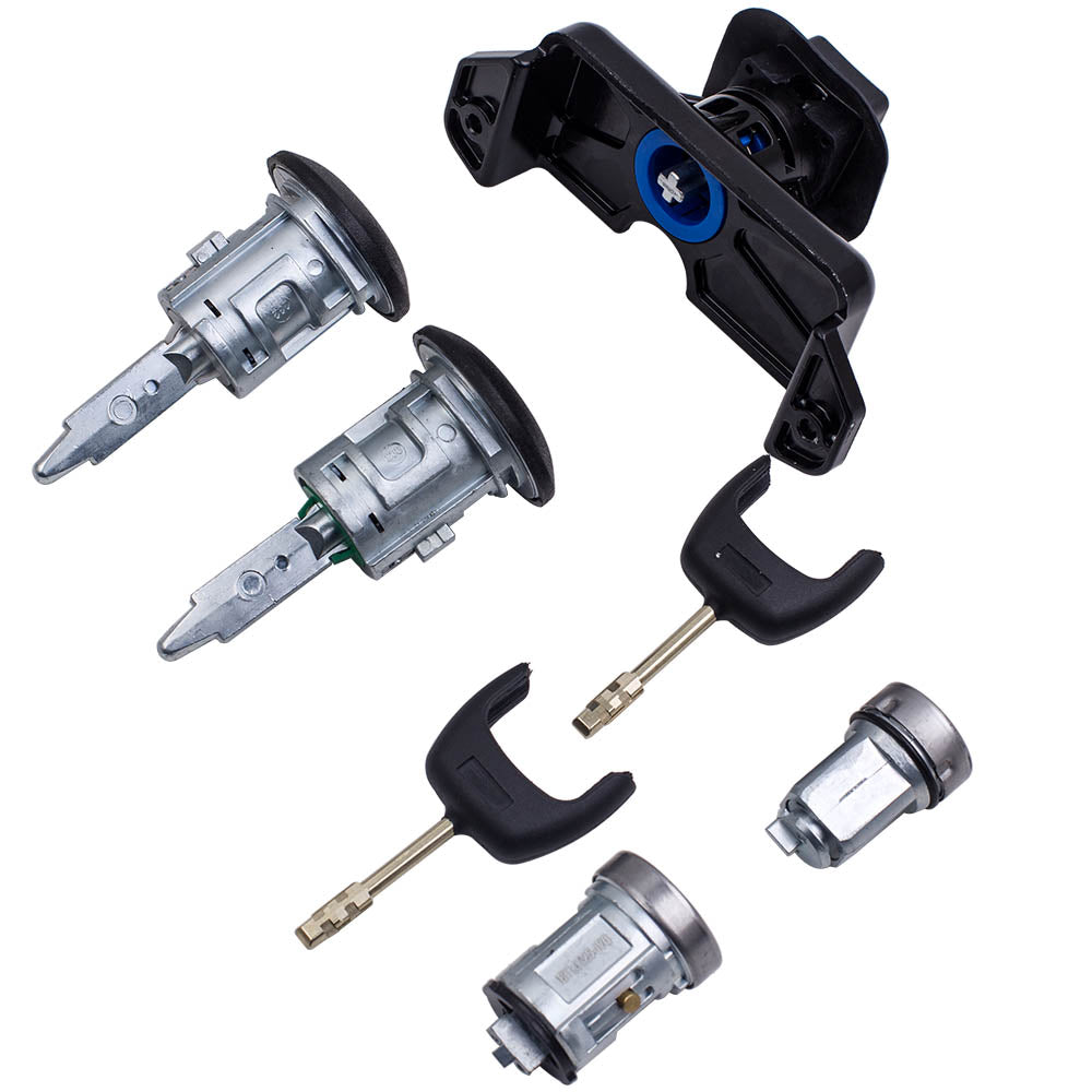 Cerradura completa Juego Cerradura Puerta Capó Encendido y 2 llaves compatible for Ford Transit MK7 2006-11