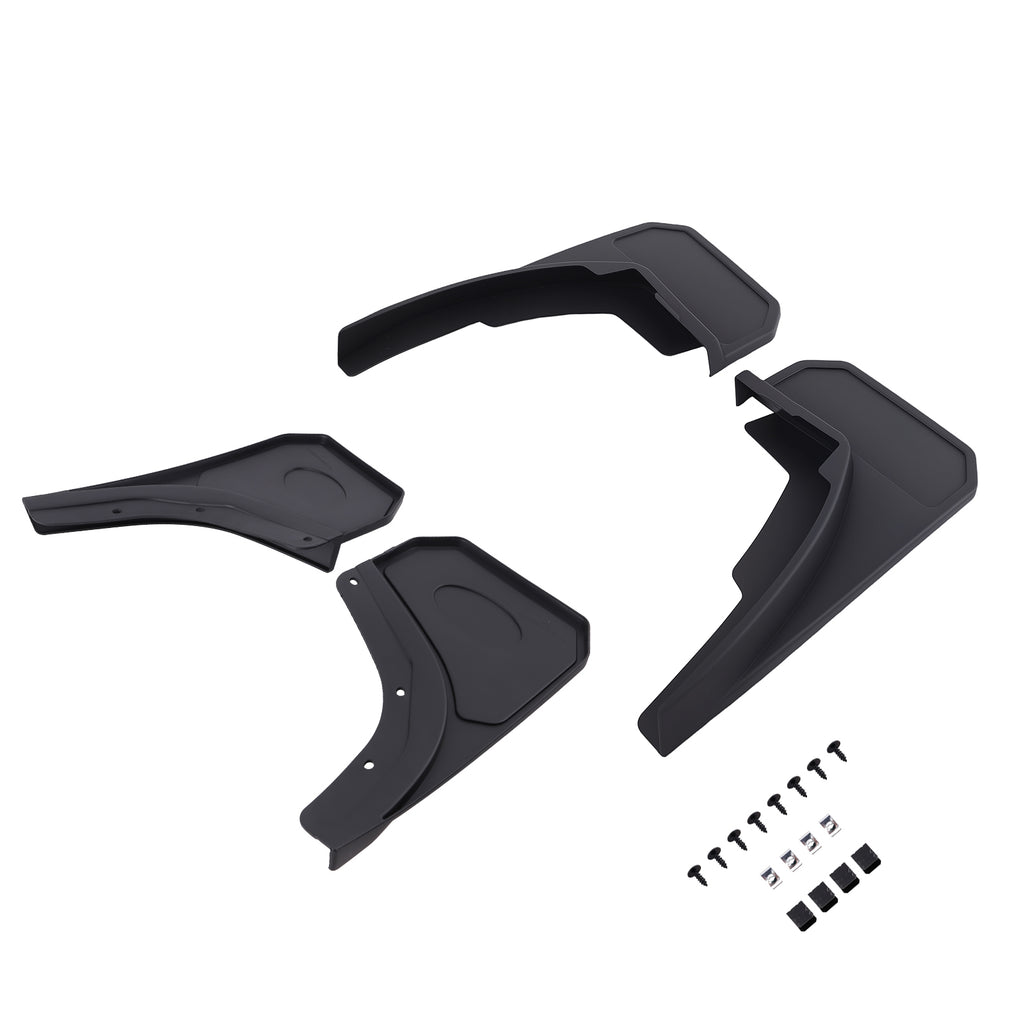 4x Black Mud Guards Kit geschikt voor Land Rover Defender L663 2020-26 Complete Protection