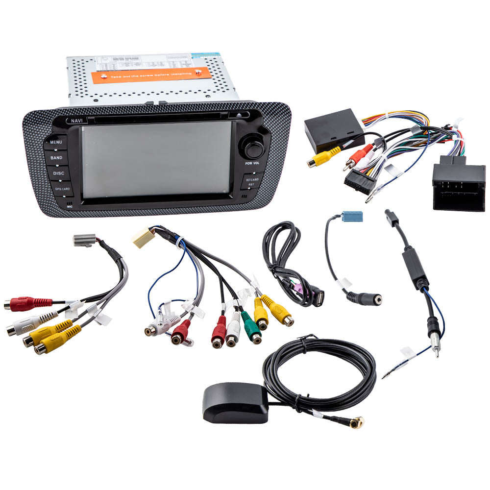 7 inch Car Stereo Radio SWC Sat Nav DAB+ DVD Player geschikt voor Seat ibiza 2009-2013