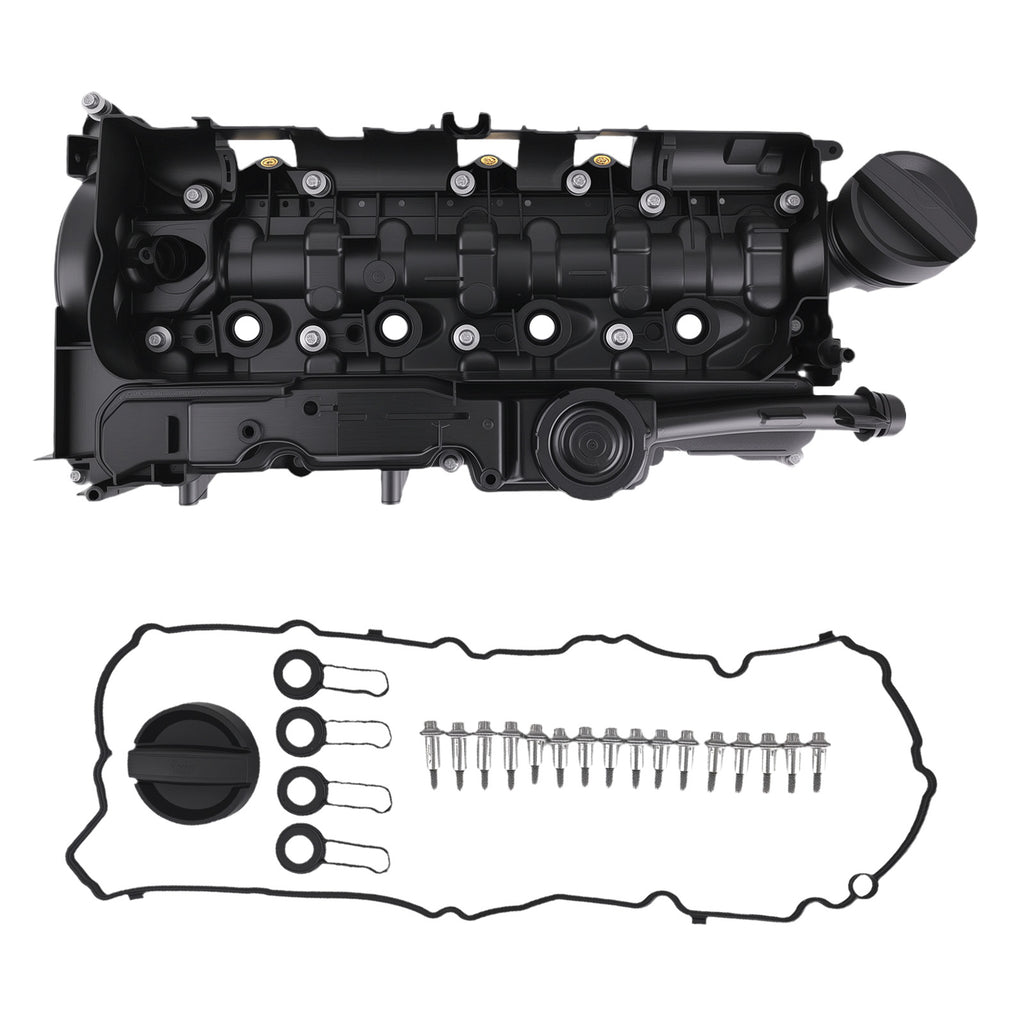Engine Valve Cover geschikt voor BMW B47 B47D20 2.0 Diesel + Gasket 11128513755 Black