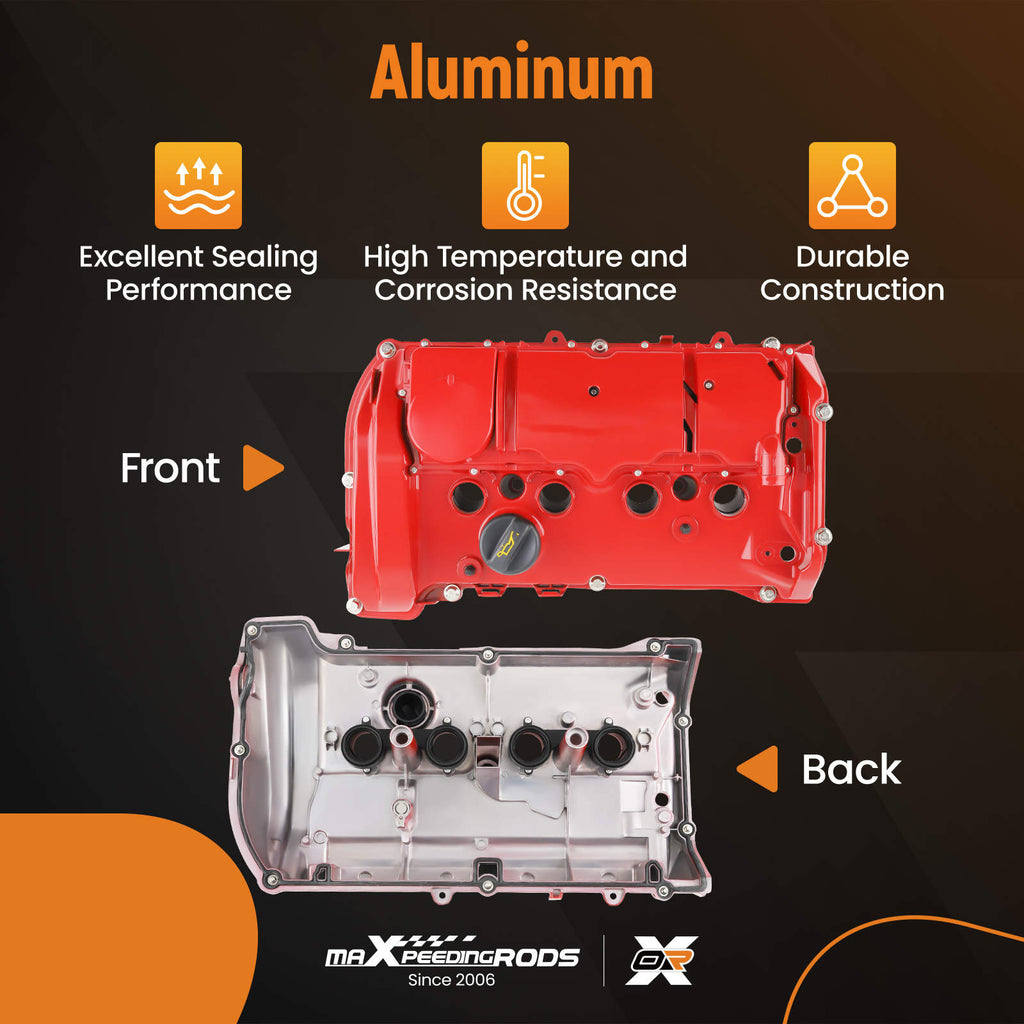 Aluminum Valve Cover compatible for Mini Cooper N18 S Roadster R59 Clubman R55 1.6L Turbo