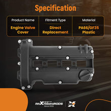 Laad de afbeelding in de galerijviewer, Engine Valve Cover w/ Gasket Kit compatible for Opel Astra G H Corsa C D Meriva 1.2 1.4