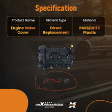 Laad de afbeelding in de galerijviewer, Engine Valve Cover compatible for Citroen C1 1.2 VTi 2014+ 9677855380 9811067580
