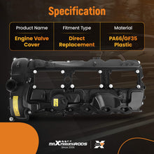 Laad de afbeelding in de galerijviewer, Valve Cover + Gaskets compatible for BMW 135i 335i 535i X1 X3 X4 X5 X6 xDrive35i N55 3.0T