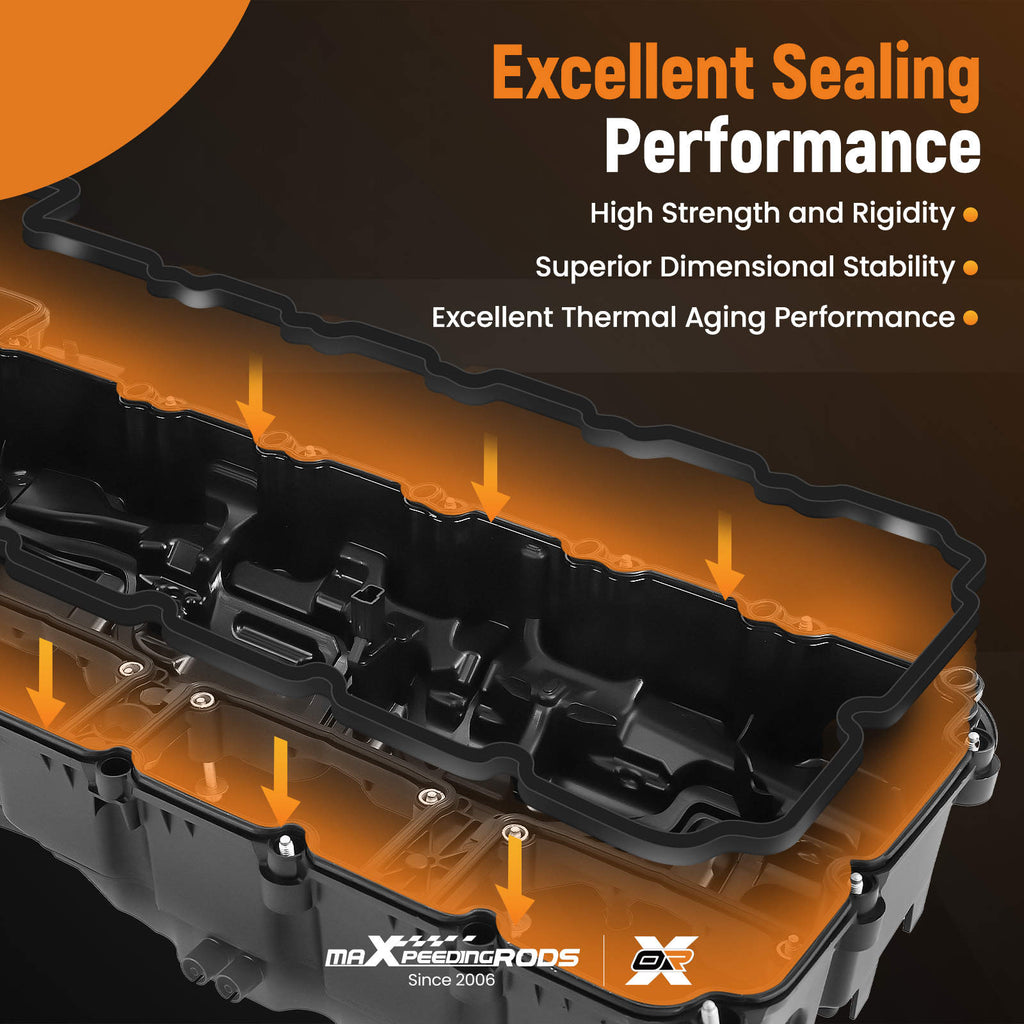 Valve Cover + Gaskets compatible for BMW 135i 335i 535i X1 X3 X4 X5 X6 xDrive35i N55 3.0T