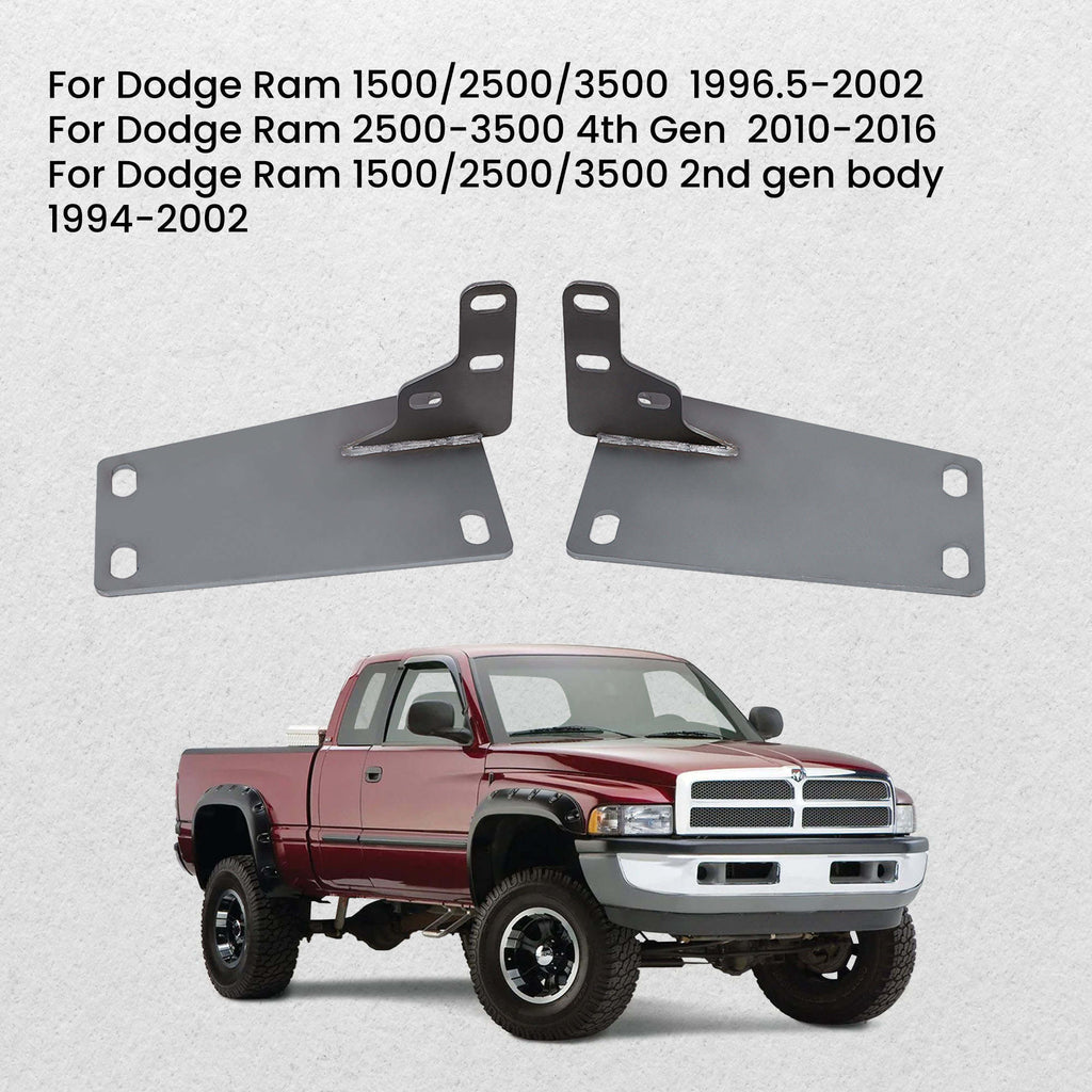 Front Bumper Conversion Brackets compatible for Dodge RAM 2nd/ 4th Gen 1500/2500/3500