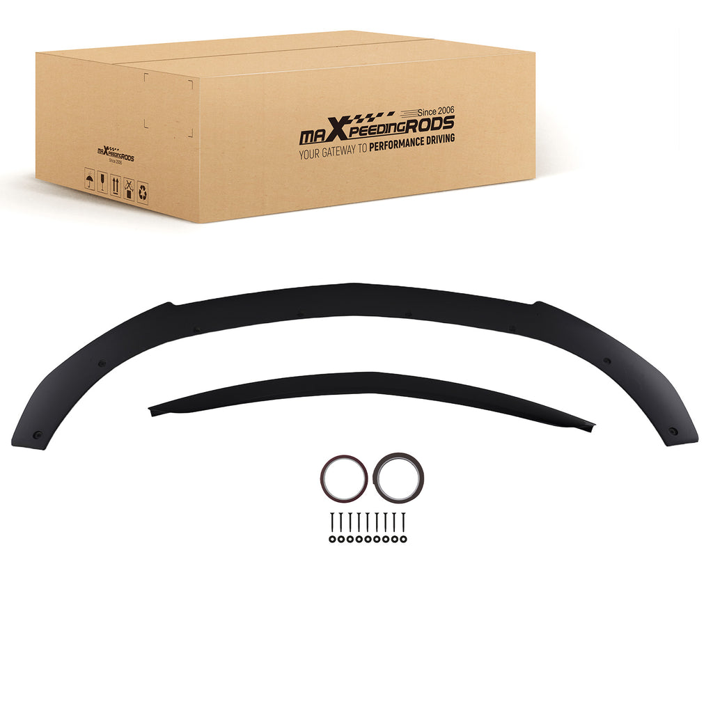 Voor Bumper Extension geschikt voor Mercedes E Class W213 AMG Sport Line 2016-2019 Black