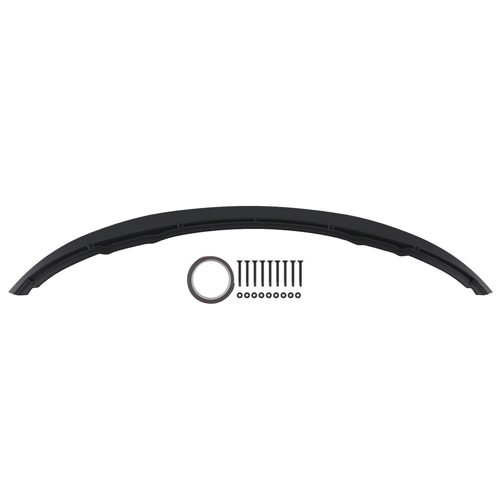 Voor Bumper Addon Lip geschikt voor BMW 3 Series E92 E93 M Sport 2006-2010 Black Plastic