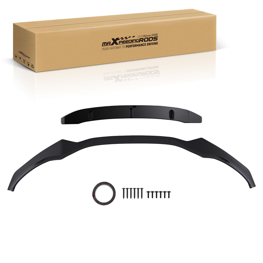 Voor Bumper Add On Lip geschikt voor BMW X3 G01 X4 G02 M Sport 2017-2021 Black