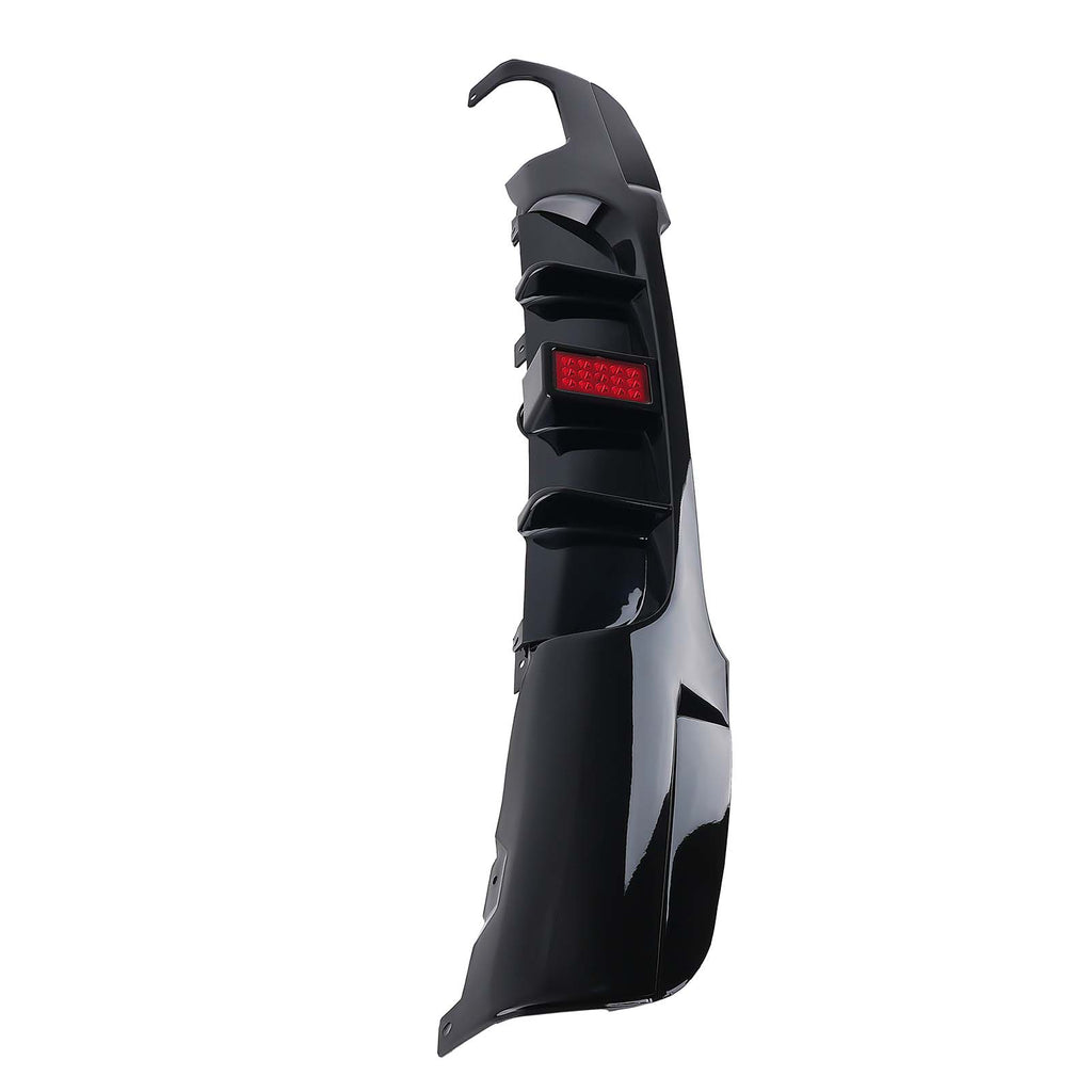 Achter Valance Diffuser Splitter W/ LED Black geschikt voor BMW 3 Series E90 E91 M Sport
